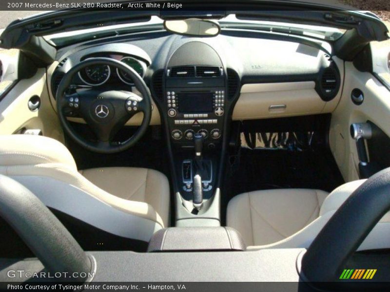 Arctic White / Beige 2007 Mercedes-Benz SLK 280 Roadster