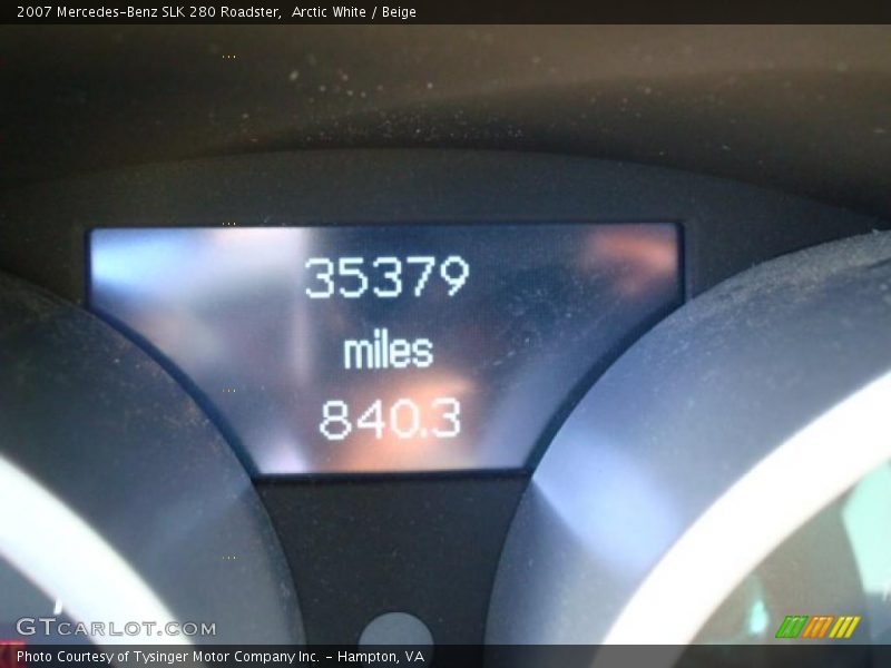 Arctic White / Beige 2007 Mercedes-Benz SLK 280 Roadster
