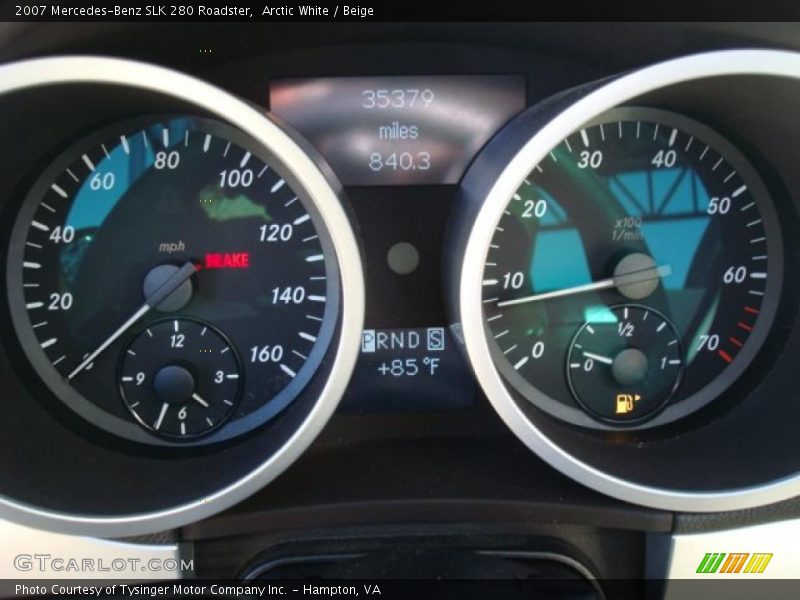 Arctic White / Beige 2007 Mercedes-Benz SLK 280 Roadster
