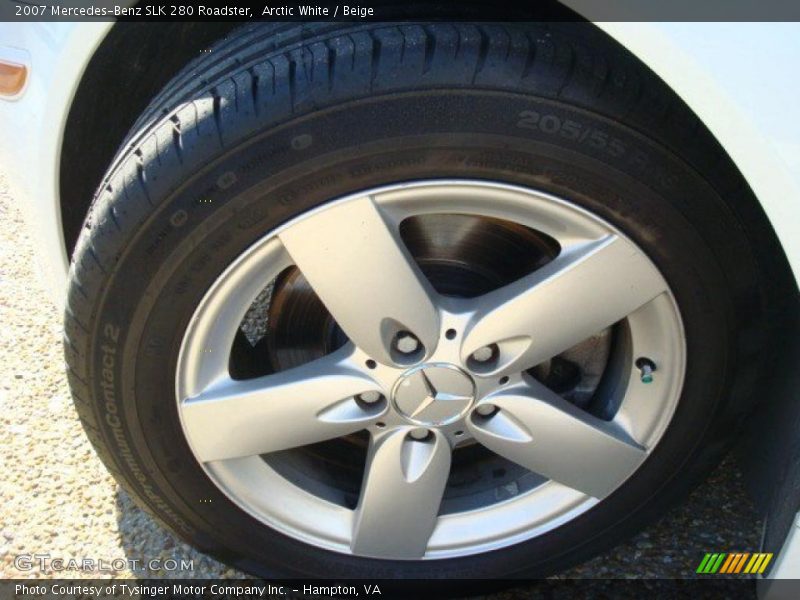 Arctic White / Beige 2007 Mercedes-Benz SLK 280 Roadster