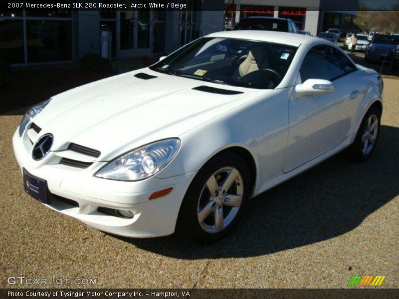 Arctic White / Beige 2007 Mercedes-Benz SLK 280 Roadster