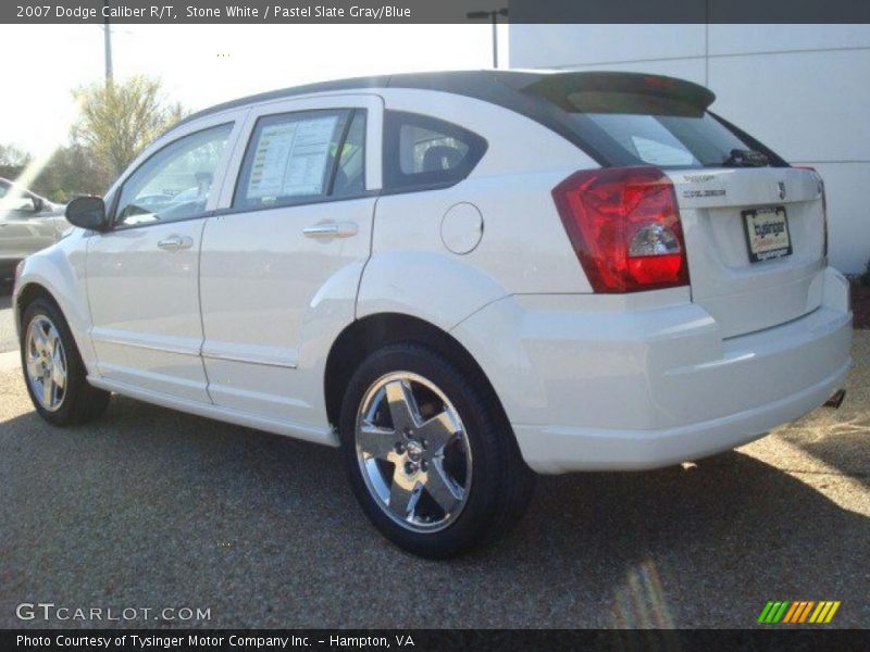 Stone White / Pastel Slate Gray/Blue 2007 Dodge Caliber R/T
