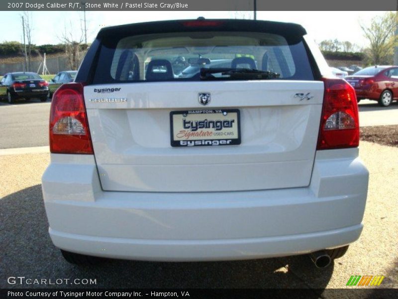 Stone White / Pastel Slate Gray/Blue 2007 Dodge Caliber R/T