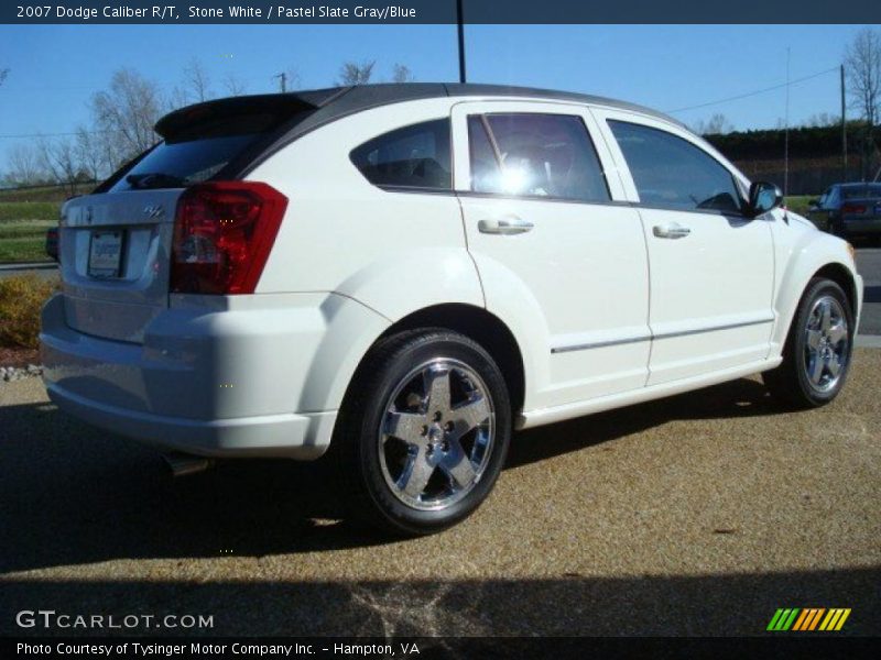 Stone White / Pastel Slate Gray/Blue 2007 Dodge Caliber R/T