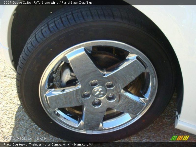 Stone White / Pastel Slate Gray/Blue 2007 Dodge Caliber R/T