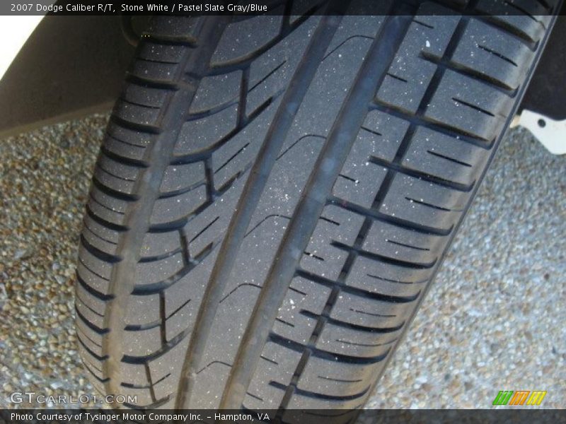 Stone White / Pastel Slate Gray/Blue 2007 Dodge Caliber R/T
