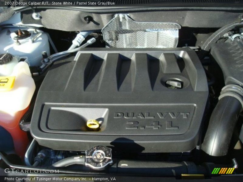 Stone White / Pastel Slate Gray/Blue 2007 Dodge Caliber R/T