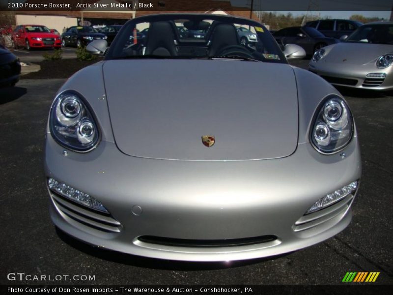 Arctic Silver Metallic / Black 2010 Porsche Boxster