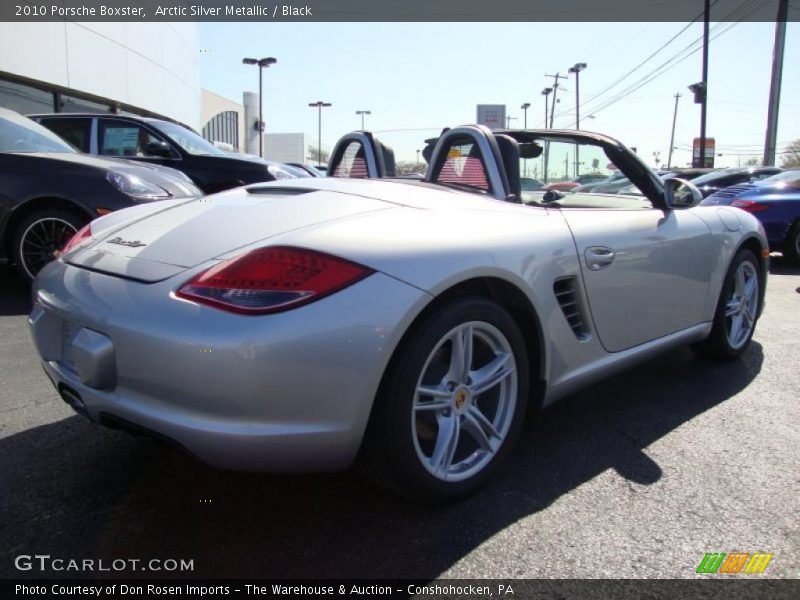 Arctic Silver Metallic / Black 2010 Porsche Boxster