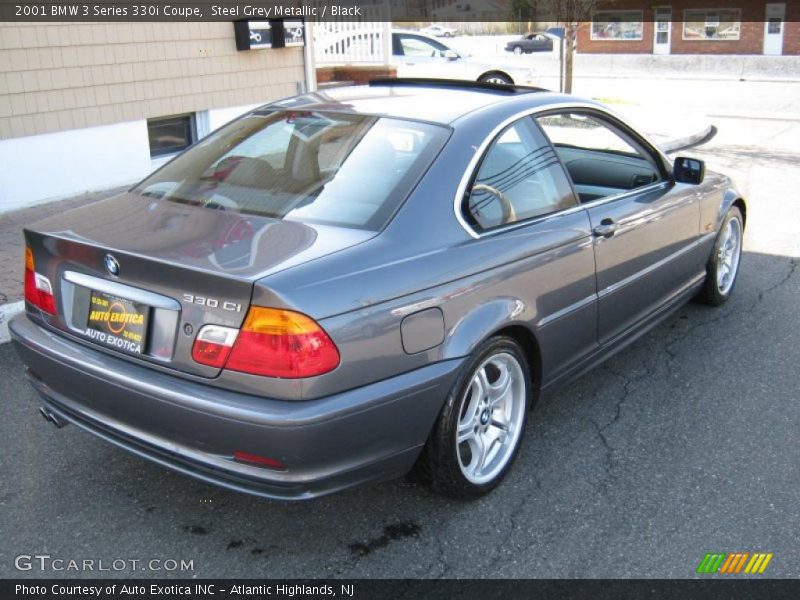 Steel Grey Metallic / Black 2001 BMW 3 Series 330i Coupe