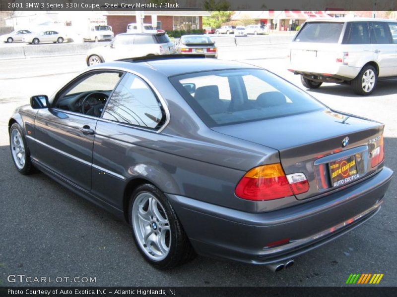 Steel Grey Metallic / Black 2001 BMW 3 Series 330i Coupe