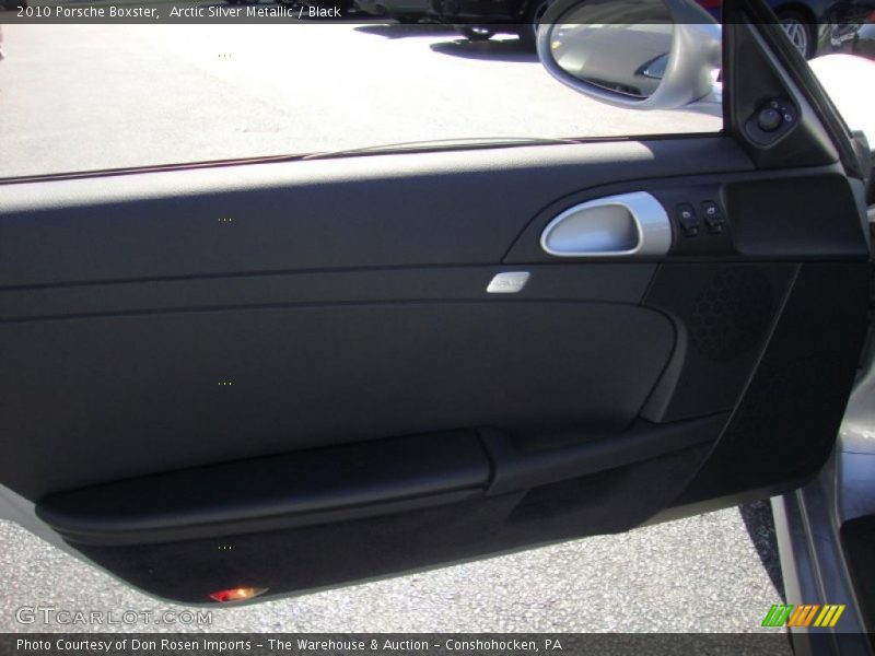 Arctic Silver Metallic / Black 2010 Porsche Boxster