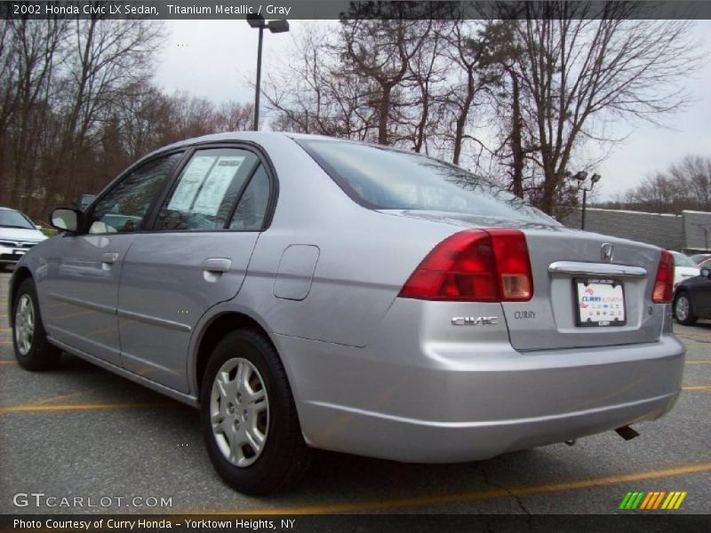 Titanium Metallic / Gray 2002 Honda Civic LX Sedan