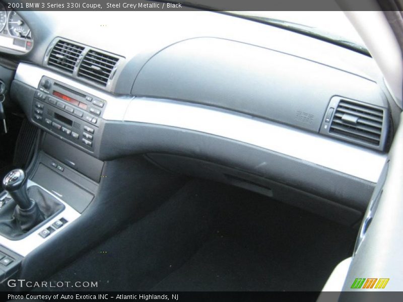 Steel Grey Metallic / Black 2001 BMW 3 Series 330i Coupe