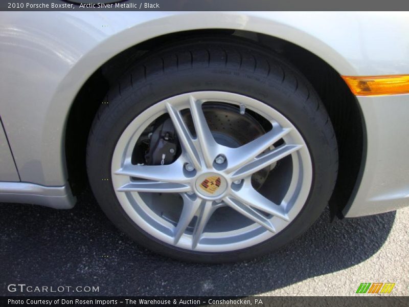 Arctic Silver Metallic / Black 2010 Porsche Boxster