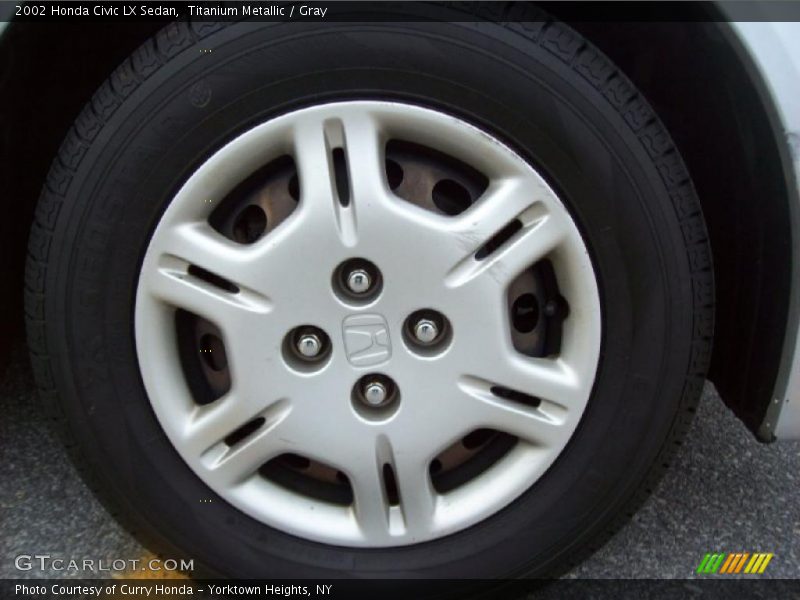 Titanium Metallic / Gray 2002 Honda Civic LX Sedan