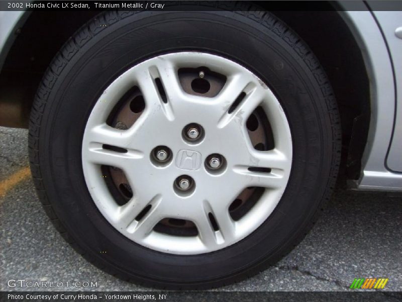 Titanium Metallic / Gray 2002 Honda Civic LX Sedan