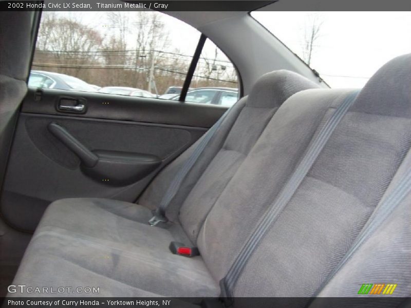Titanium Metallic / Gray 2002 Honda Civic LX Sedan
