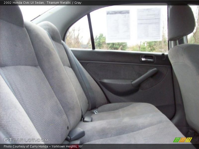 Titanium Metallic / Gray 2002 Honda Civic LX Sedan