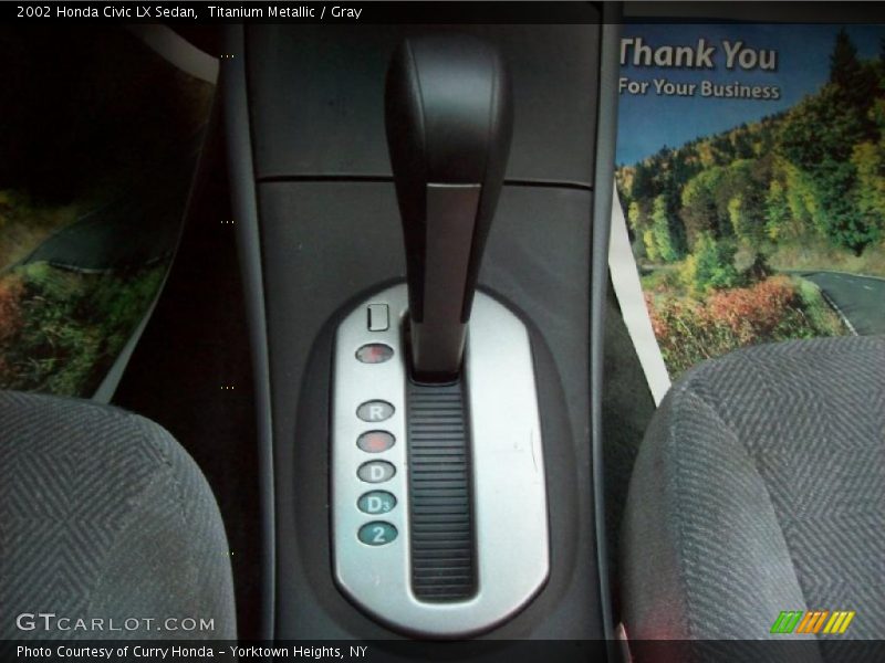 Titanium Metallic / Gray 2002 Honda Civic LX Sedan