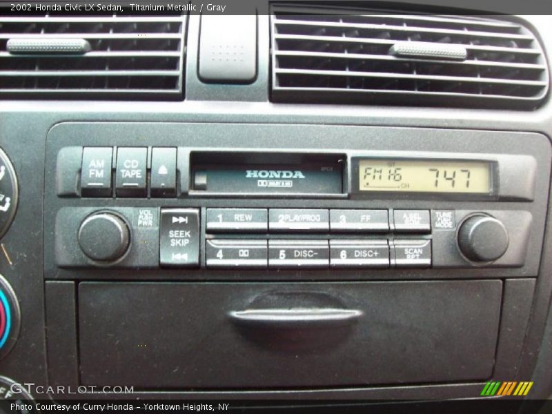 Titanium Metallic / Gray 2002 Honda Civic LX Sedan