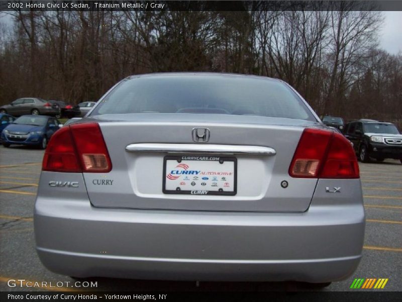 Titanium Metallic / Gray 2002 Honda Civic LX Sedan