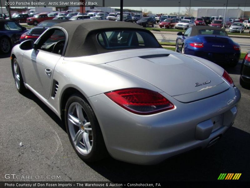 Arctic Silver Metallic / Black 2010 Porsche Boxster