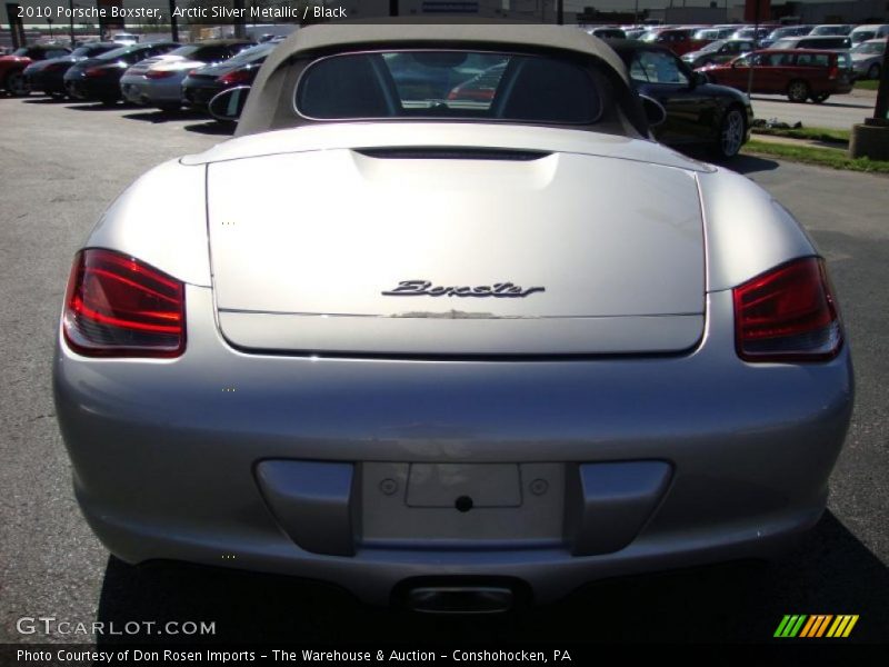 Arctic Silver Metallic / Black 2010 Porsche Boxster