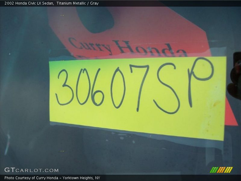 Titanium Metallic / Gray 2002 Honda Civic LX Sedan