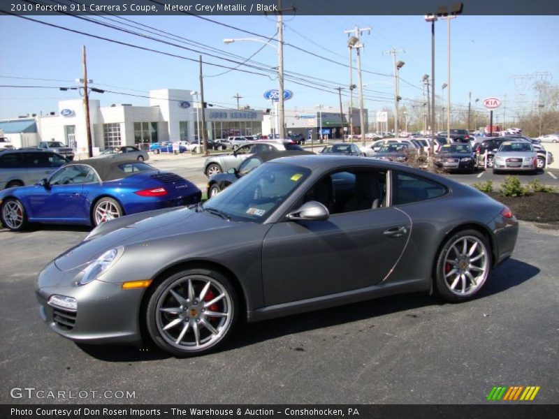 Meteor Grey Metallic / Black 2010 Porsche 911 Carrera S Coupe