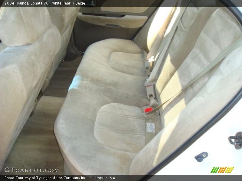 White Pearl / Beige 2004 Hyundai Sonata V6