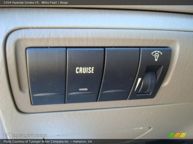 White Pearl / Beige 2004 Hyundai Sonata V6