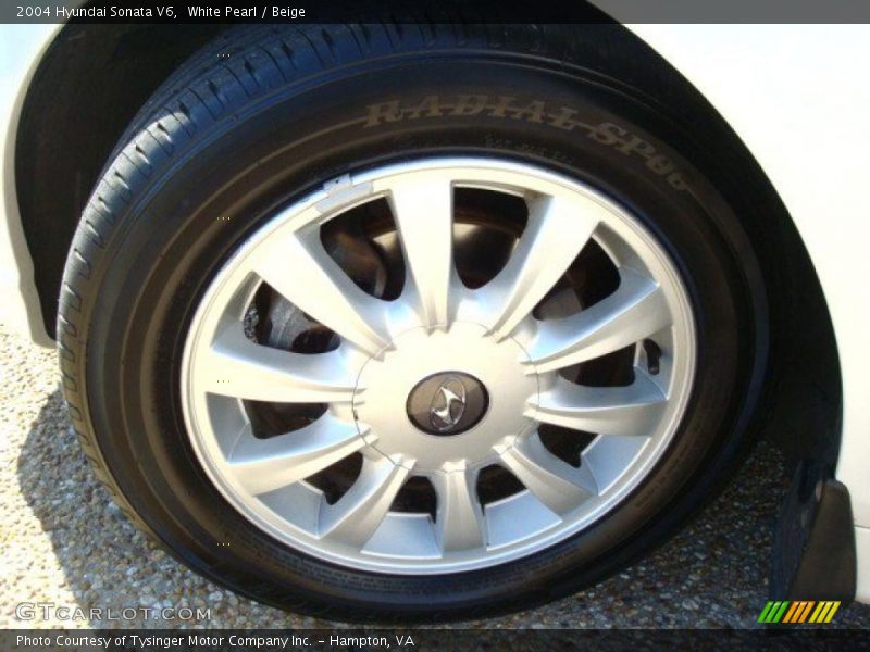 White Pearl / Beige 2004 Hyundai Sonata V6