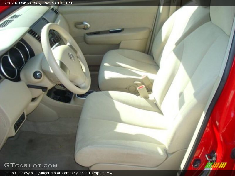 Red Alert / Beige 2007 Nissan Versa S