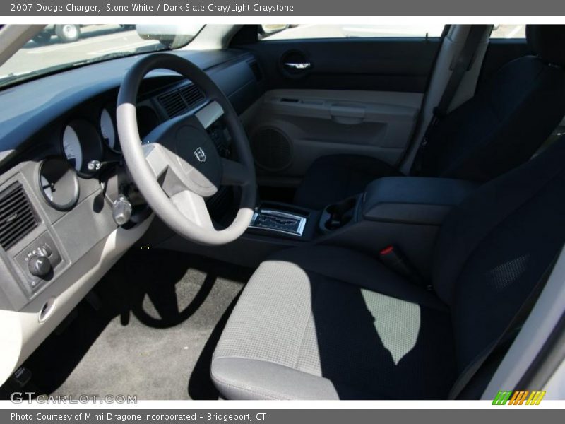 Stone White / Dark Slate Gray/Light Graystone 2007 Dodge Charger
