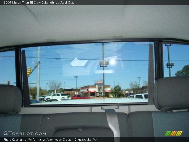 White / Steel Gray 2006 Nissan Titan SE Crew Cab