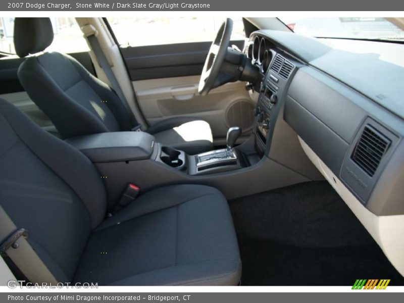 Stone White / Dark Slate Gray/Light Graystone 2007 Dodge Charger