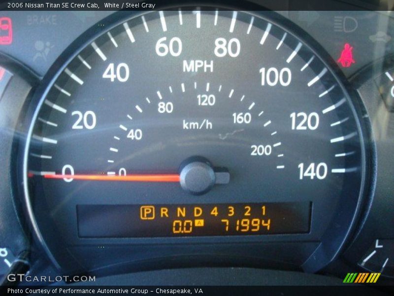 White / Steel Gray 2006 Nissan Titan SE Crew Cab