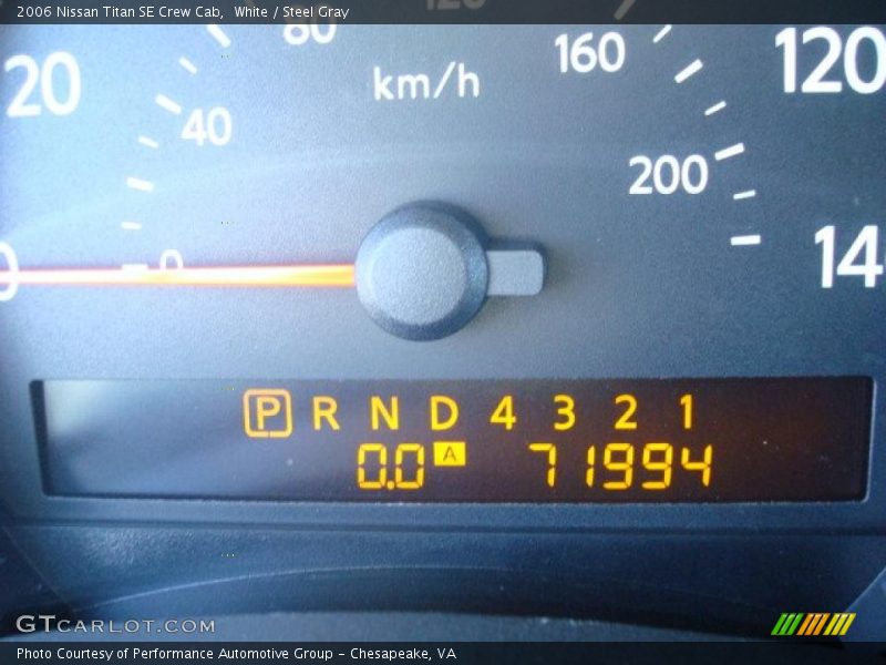 White / Steel Gray 2006 Nissan Titan SE Crew Cab