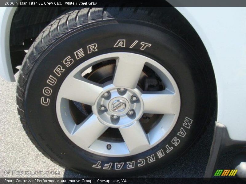 White / Steel Gray 2006 Nissan Titan SE Crew Cab