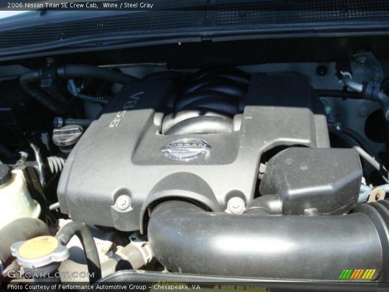 White / Steel Gray 2006 Nissan Titan SE Crew Cab