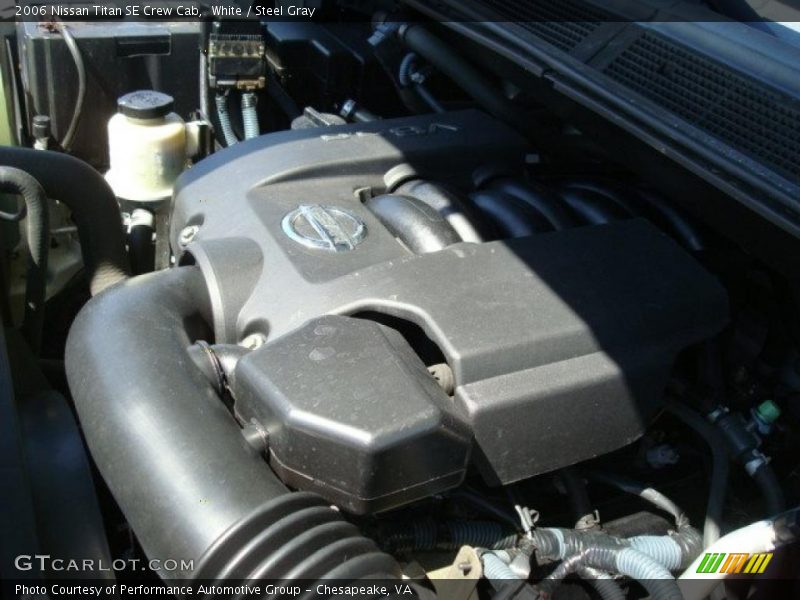 White / Steel Gray 2006 Nissan Titan SE Crew Cab