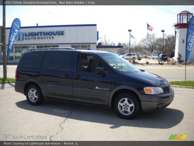 Blue Black Metallic / Gray 2003 Pontiac Montana MontanaVision