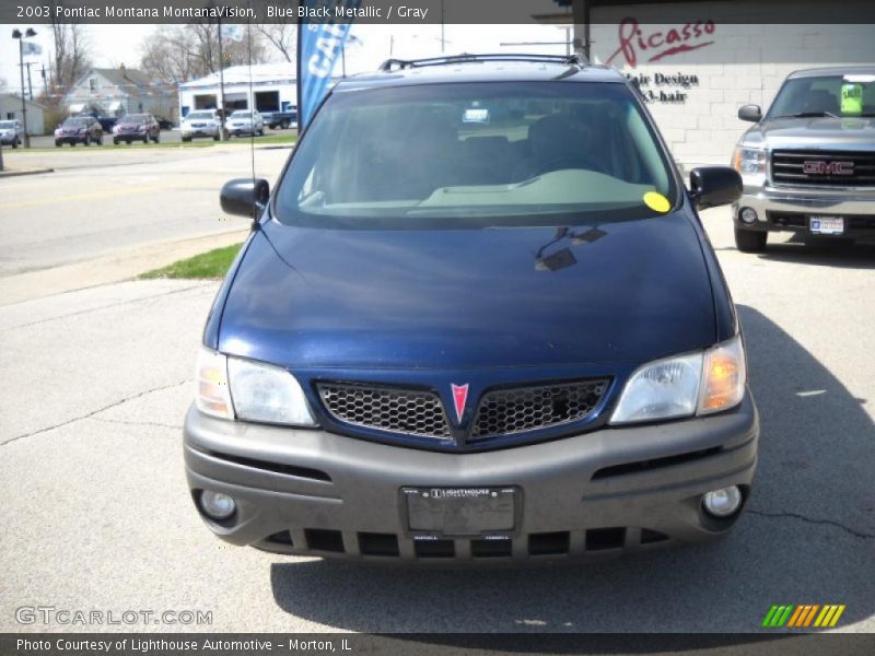 Blue Black Metallic / Gray 2003 Pontiac Montana MontanaVision