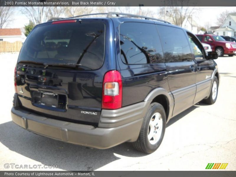 Blue Black Metallic / Gray 2003 Pontiac Montana MontanaVision