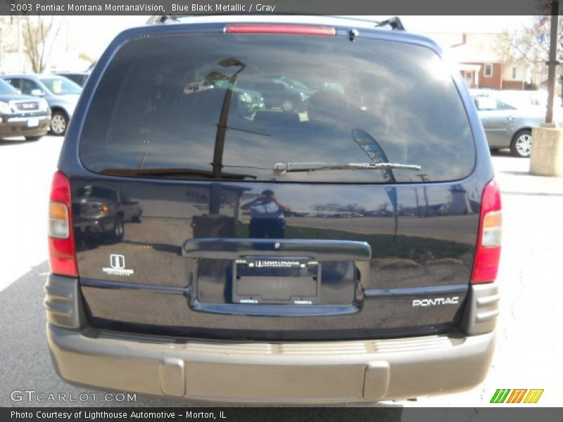 Blue Black Metallic / Gray 2003 Pontiac Montana MontanaVision
