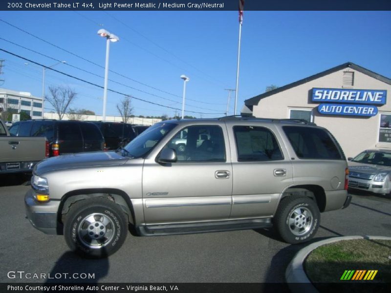 Light Pewter Metallic / Medium Gray/Neutral 2002 Chevrolet Tahoe LT 4x4