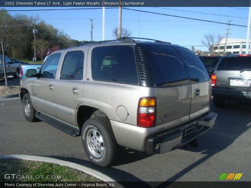 Light Pewter Metallic / Medium Gray/Neutral 2002 Chevrolet Tahoe LT 4x4