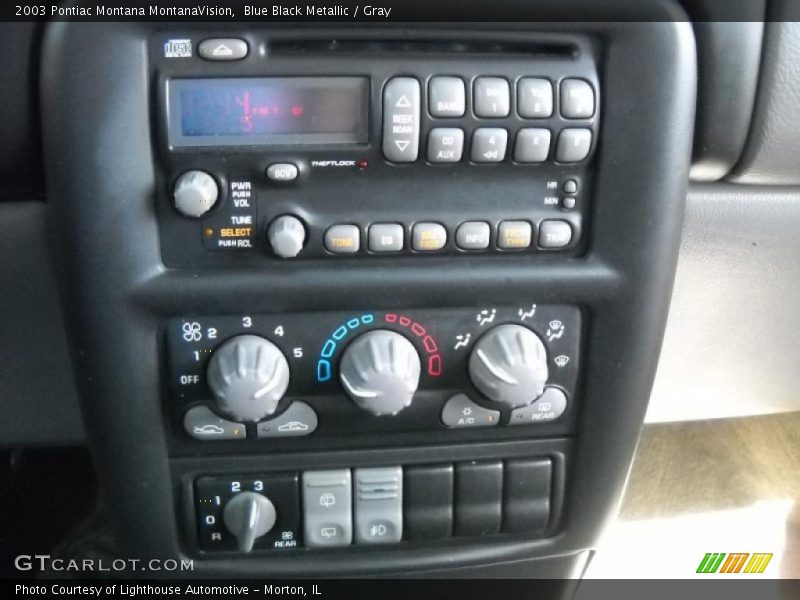 Blue Black Metallic / Gray 2003 Pontiac Montana MontanaVision
