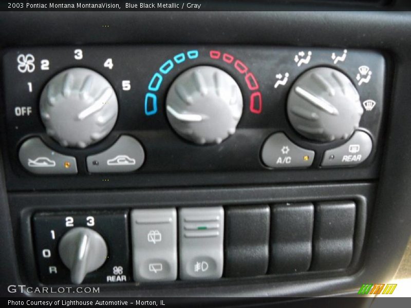 Blue Black Metallic / Gray 2003 Pontiac Montana MontanaVision